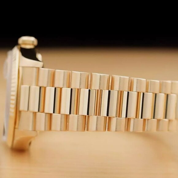 Sale! Rolex Men's Day Date President 18k Cream Dial Watch BOX TAG - Picture 4 of 7